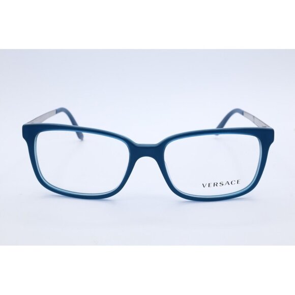 Authentic Versace VE 3182 5081 Dark Blue Teal Cat Eye Women's Eyeglasses 53mm - Picture 2 of 5